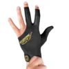 Predator Second Skin Black & Yellow Billiard Glove with Closed Thumb - Left Hand