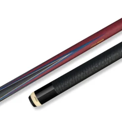 Predator 4-Point Sneaky Pete Pool Cue - Purple Heart / Blue - Elephant Pattern Leather Wrap