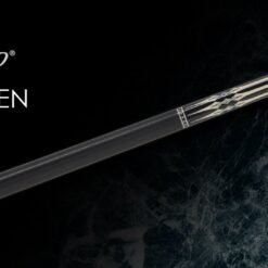 Exceed EXC2-035EN premium Japanese pool cue with Gaboon Ebony, Micarta and turquoise inlays, and Wavy II joint system.